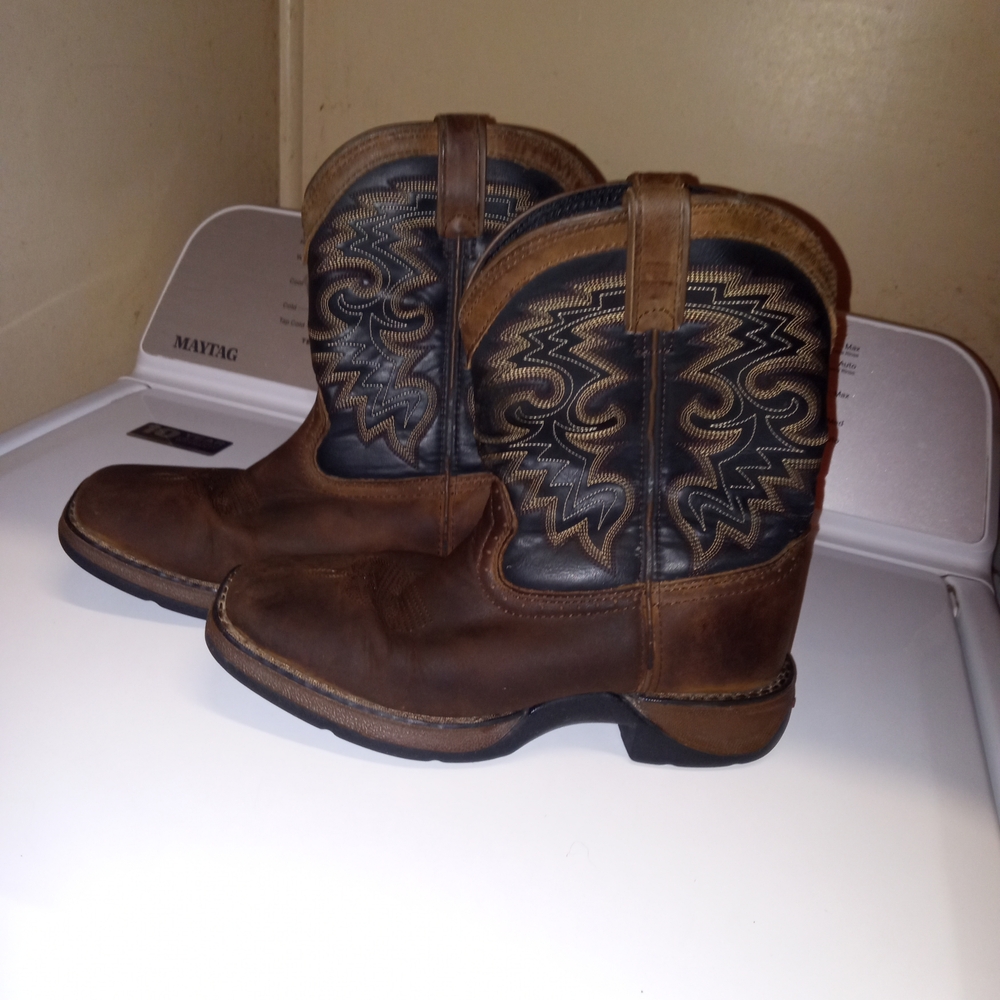 Durango Brown and Black Boy's Western Boots